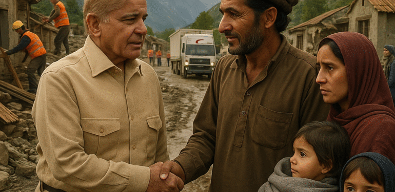 وزیرِ اعظم شہباز شریف کا گلگت بلتستان کا دورہ، سیلاب متاثرین کے لیے 4 ارب روپے کا اعلان