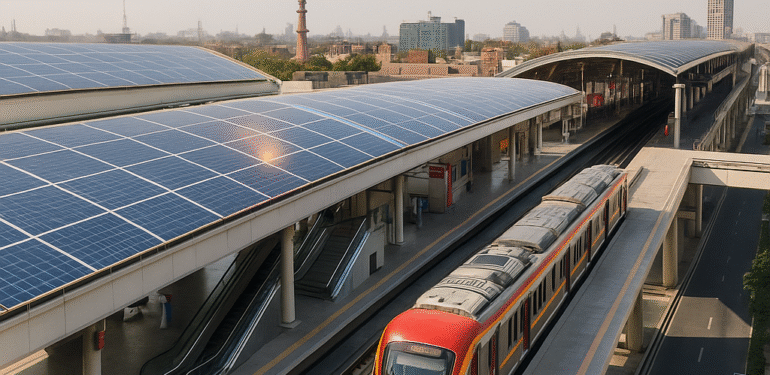 لاہور اورنج لائن میٹرو ٹرین اب سولر انرجی پر — پنجاب حکومت کا انقلابی اقدام