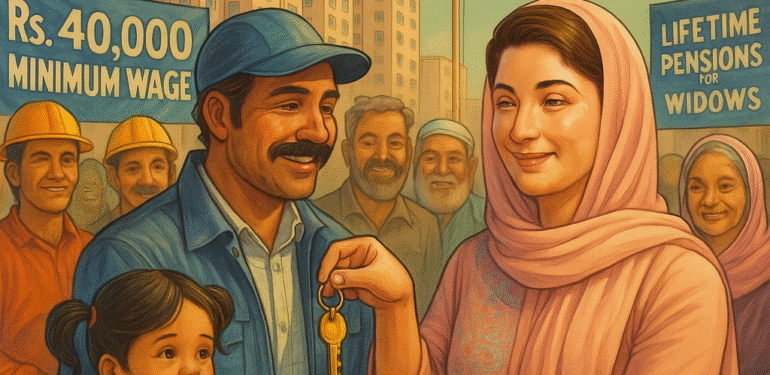 پنجاب کابینہ کا بڑا ریلیف: بیواؤں کے لیے تاحیات پنشن، مزدوروں کے لیے مفت فلیٹس اور 40 ہزار کم از کم تنخواہ