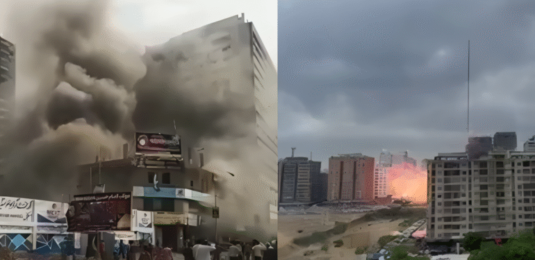 کراچی میں آتشبازی گودام میں دھماکہ، 4 جاں بحق اور 30 سے زائد زخمی